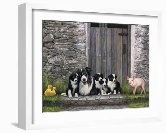 Farm Animal Stable-John Zaccheo-Framed Giclee Print