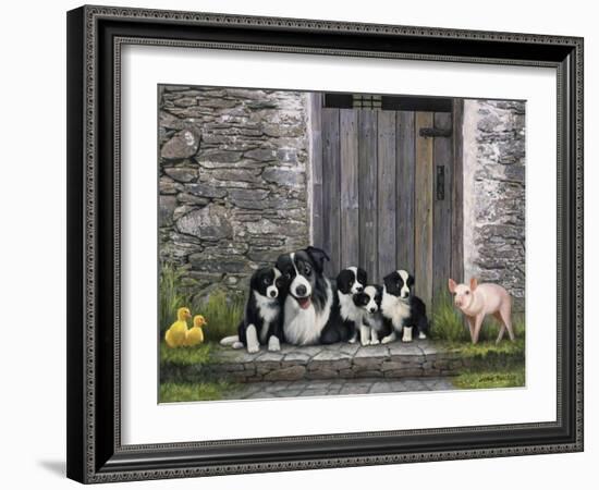 Farm Animal Stable-John Zaccheo-Framed Giclee Print