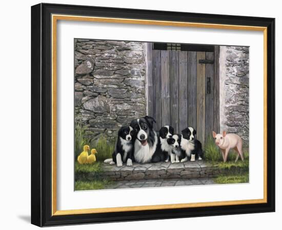 Farm Animal Stable-John Zaccheo-Framed Giclee Print