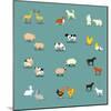 Farm Animals and Pets-K N-Mounted Art Print