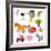 Farm Animals Illustration-Svetlana Peskin-Framed Art Print