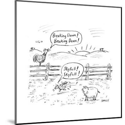 Farm Animals Shout The Names Of Newly Released Movies Cartoon Premium Giclee Print David Sipress Art Com