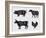 Farm Animals-Alexkava-Framed Art Print