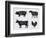 Farm Animals-Alexkava-Framed Premium Giclee Print