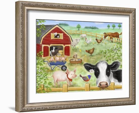 Farm Animals-MAKIKO-Framed Giclee Print