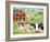 Farm Animals-MAKIKO-Framed Giclee Print