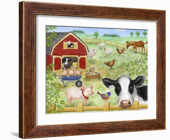 Farm Animals-MAKIKO-Framed Giclee Print