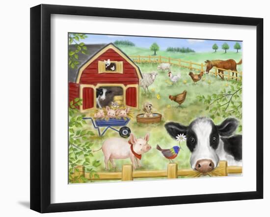 Farm Animals-MAKIKO-Framed Giclee Print