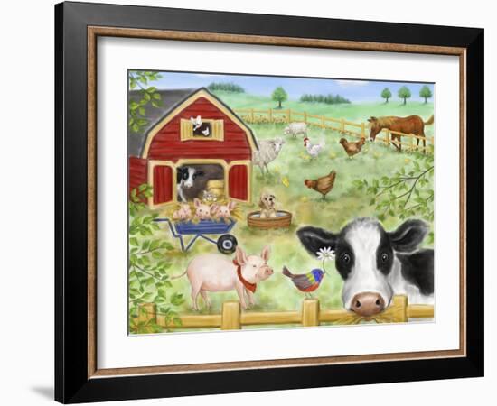 Farm Animals-MAKIKO-Framed Giclee Print