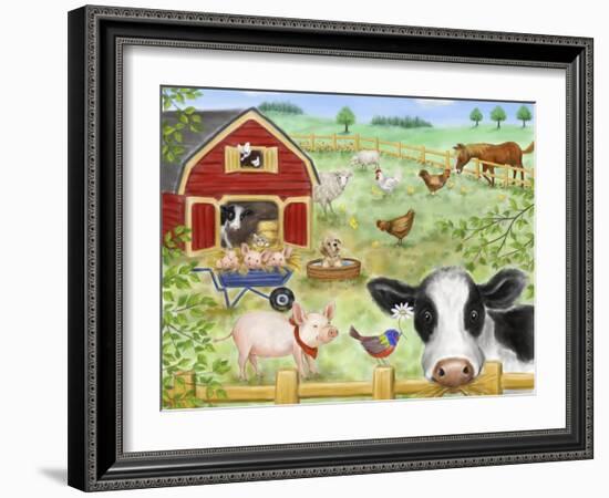 Farm Animals-MAKIKO-Framed Giclee Print