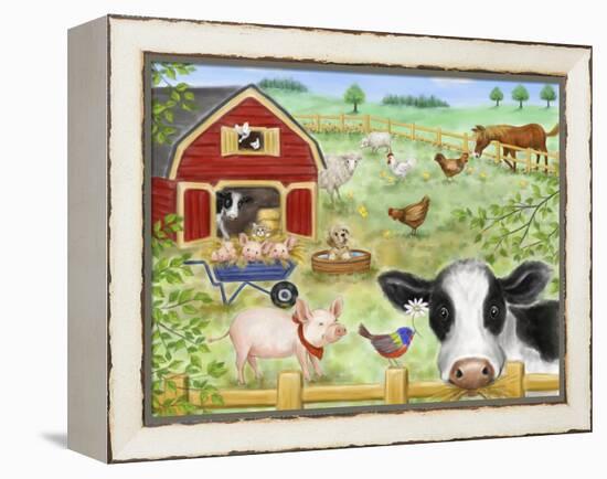 Farm Animals-MAKIKO-Framed Premier Image Canvas
