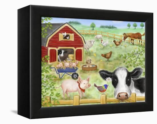 Farm Animals-MAKIKO-Framed Premier Image Canvas