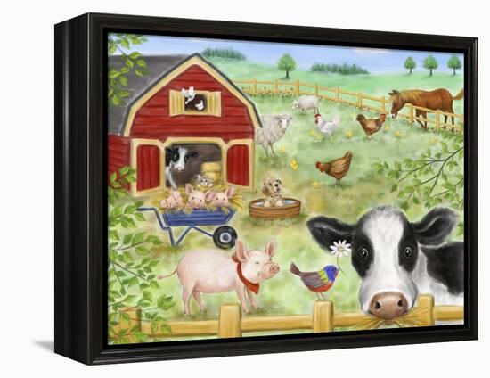 Farm Animals-MAKIKO-Framed Premier Image Canvas