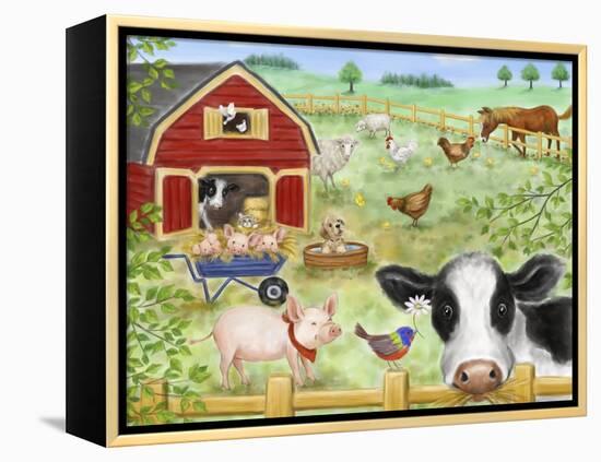 Farm Animals-MAKIKO-Framed Premier Image Canvas