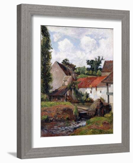 Farm at Osny, 1883-Paul Gauguin-Framed Giclee Print