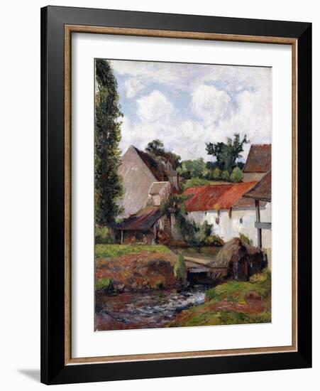 Farm at Osny, 1883-Paul Gauguin-Framed Giclee Print