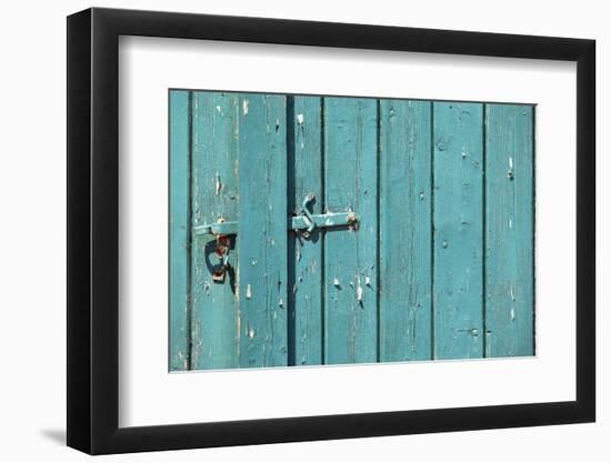 Farm, Barn Goal, Weather-Beaten Wood, Close-Up, Detail-Catharina Lux-Framed Photographic Print