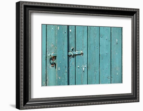 Farm, Barn Goal, Weather-Beaten Wood, Close-Up, Detail-Catharina Lux-Framed Photographic Print