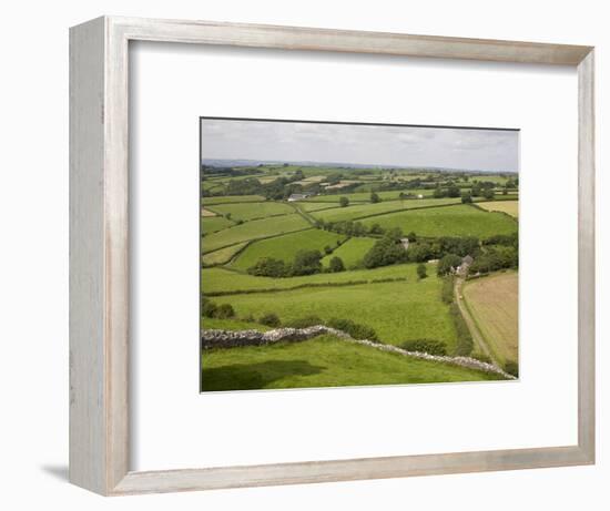 Farm Beside Carreg Cennon Castle, Brecon Beacons National Park, Wales, United Kingdom, Europe-Julian Pottage-Framed Photographic Print