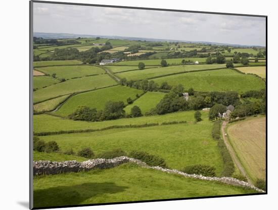 Farm Beside Carreg Cennon Castle, Brecon Beacons National Park, Wales, United Kingdom, Europe-Julian Pottage-Mounted Photographic Print
