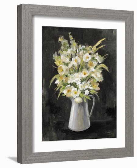 Farm Bouquet on Black-Silvia Vassileva-Framed Art Print