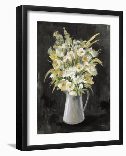 Farm Bouquet on Black-Silvia Vassileva-Framed Art Print