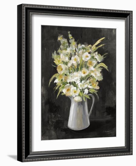 Farm Bouquet on Black-Silvia Vassileva-Framed Art Print