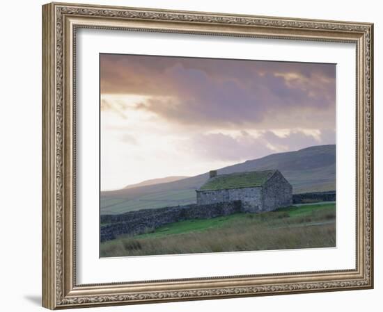 Farm Building, Swaledale, Yorkshire Dales National Park, Yorkshire, England, UK, Europe-Mark Mawson-Framed Photographic Print