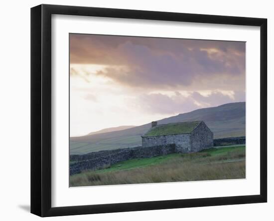 Farm Building, Swaledale, Yorkshire Dales National Park, Yorkshire, England, UK, Europe-Mark Mawson-Framed Photographic Print