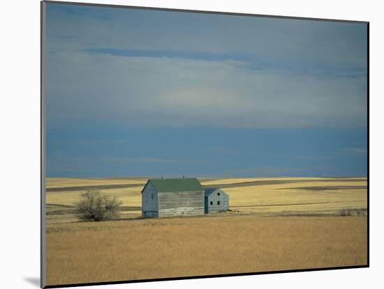 Farm Buildings on the Prairie, North Dakota, USA-Robert Francis-Mounted Photographic Print