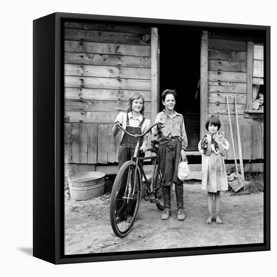 Farm Children, 1939-Dorothea Lange-Framed Premier Image Canvas