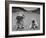 Farm Children Gleaning Field After Wheat Harvest-William Vandivert-Framed Photographic Print