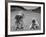 Farm Children Gleaning Field After Wheat Harvest-William Vandivert-Framed Photographic Print