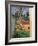 Farm Courtyard in Auvers-Paul Cézanne-Framed Giclee Print