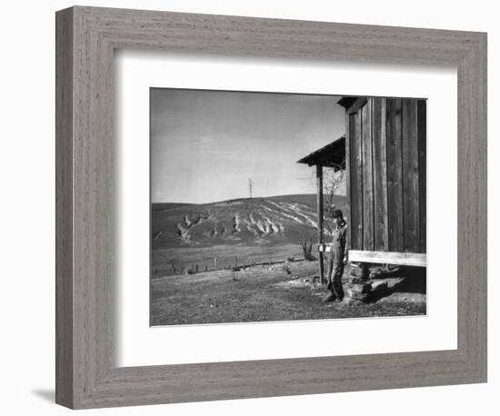 Farm Erosion, 1937-Arthur Rothstein-Framed Photographic Print