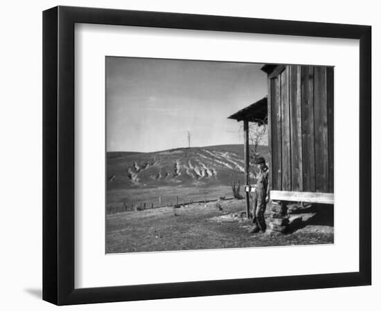 Farm Erosion, 1937-Arthur Rothstein-Framed Photographic Print