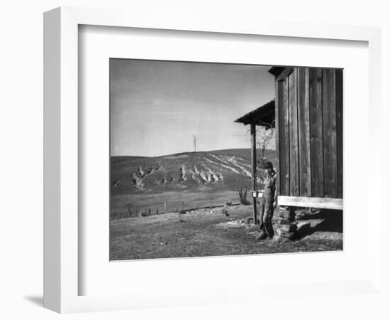 Farm Erosion, 1937-Arthur Rothstein-Framed Photographic Print