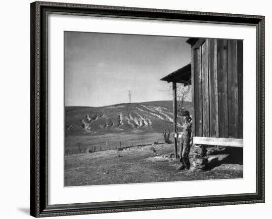 Farm Erosion, 1937-Arthur Rothstein-Framed Photographic Print