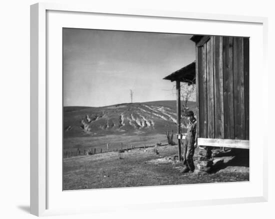 Farm Erosion, 1937-Arthur Rothstein-Framed Photographic Print