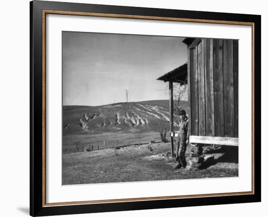 Farm Erosion, 1937-Arthur Rothstein-Framed Photographic Print