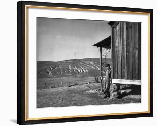 Farm Erosion, 1937-Arthur Rothstein-Framed Photographic Print