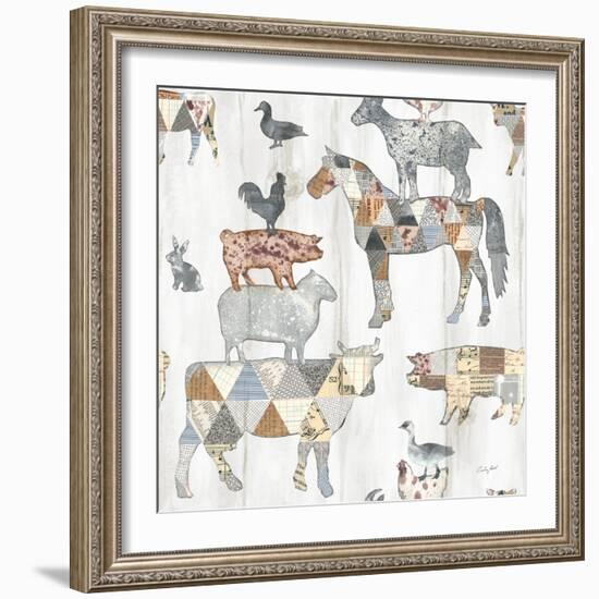 Farm Family Pattern IV-Courtney Prahl-Framed Art Print