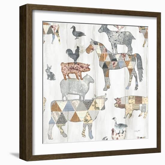 Farm Family Pattern IV-Courtney Prahl-Framed Art Print