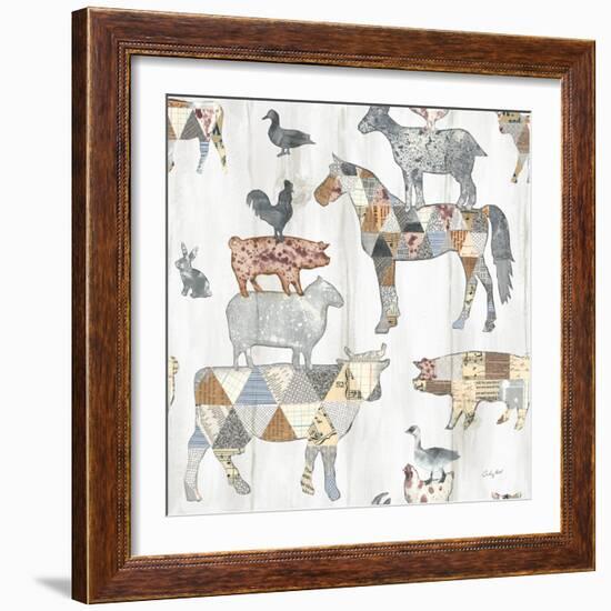 Farm Family Pattern IV-Courtney Prahl-Framed Art Print