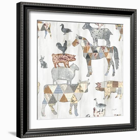 Farm Family Pattern IV-Courtney Prahl-Framed Art Print