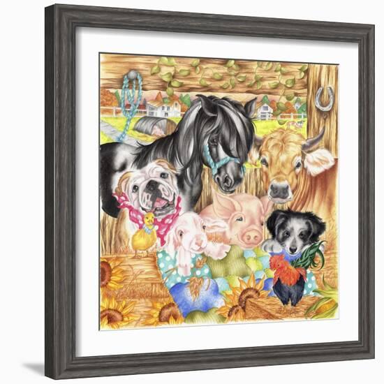 Farm Family-Karen Middleton-Framed Giclee Print