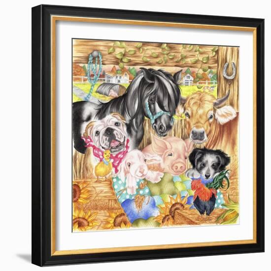 Farm Family-Karen Middleton-Framed Giclee Print