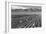 Farm, Farm Workers, Mt. Williamson in Background-Ansel Adams-Framed Art Print