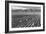 Farm, Farm Workers, Mt. Williamson in Background-Ansel Adams-Framed Premium Giclee Print