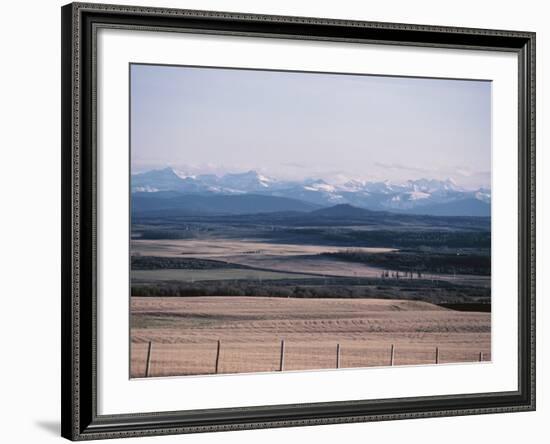 Farm Fields - Rockies, Foothills, Banff, Calgary-null-Framed Photographic Print
